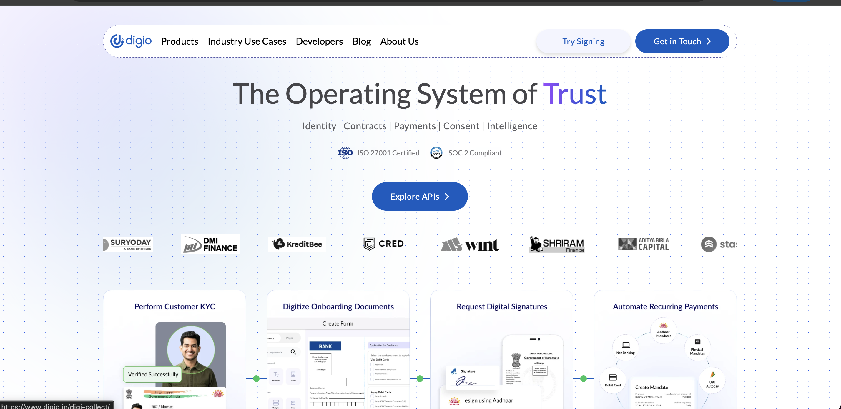 Digio website